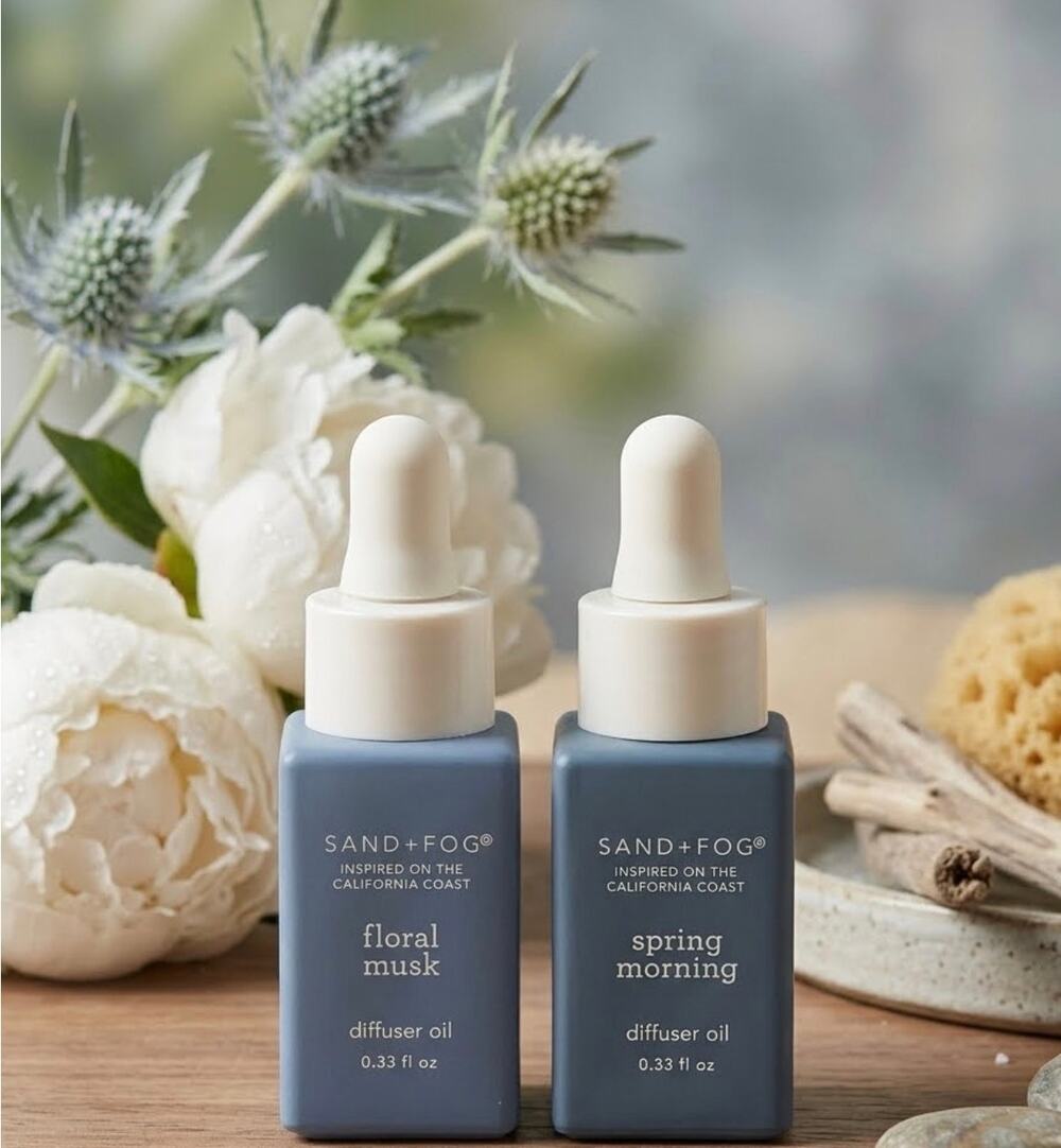 SAND + Fog FLORAL BUNDLE of 2 Diffuser Oils - each 0.33 fl oz - NEW